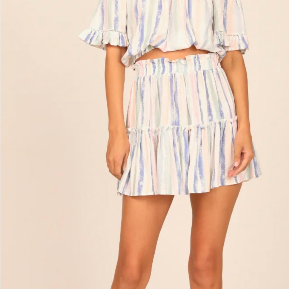 OCEAN Drive Pastel Mini Skirt Sz Small